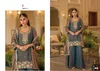 Naveli By Eba Mocha Beats Work Readymade Plazzo Suits 
